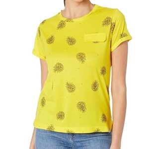 Helly Hansen Women’s size XL Lomma Yellow Pine Cone Tee Shirt